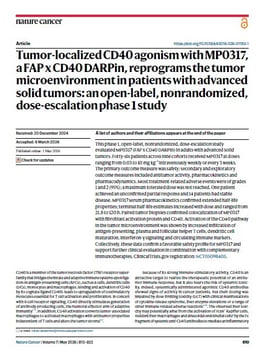 https://5014803.fs1.hubspotusercontent-na1.net/hubfs/5014803/PFM%20Resources/Resources%20Thumbnails/Poster/Tumor-localized%20CD40%20agonism%20with%20MP0317a%20FAP%20x%20CD40%20DARPin%2c%20reprograms%20the%20tumor%20microenvironment%20in%20patients%20with%20advanced%20solid%20tumors-an%20open-label%2c%20nonrandomized%2c%20dose-escalation%20phase%201%20study.jpg