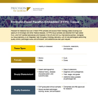 FFPE Tissue Samples | Precision for Medicine