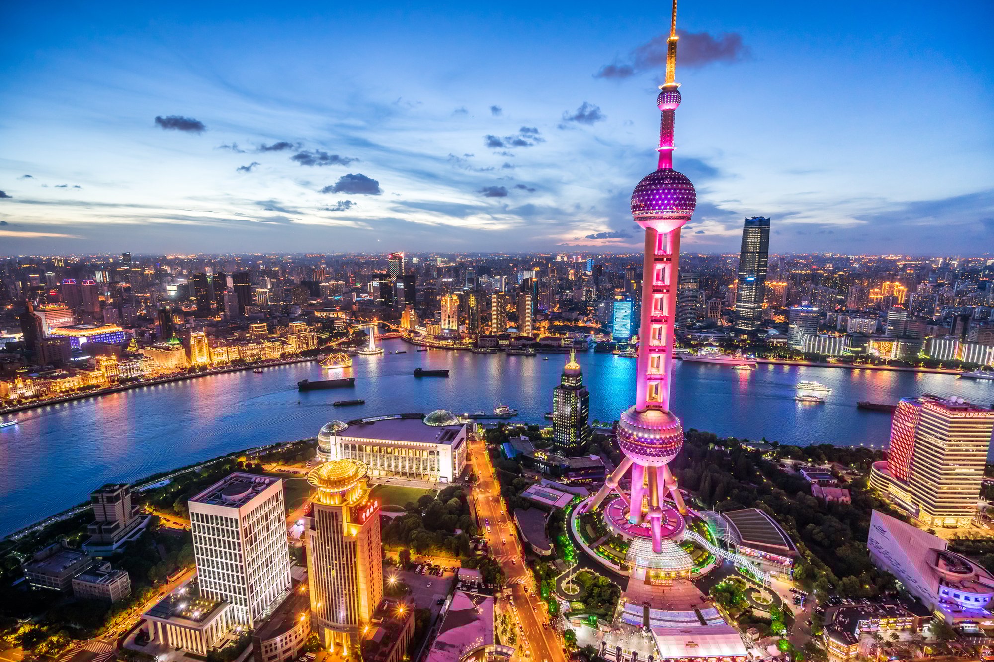 Shanghai, China skyline